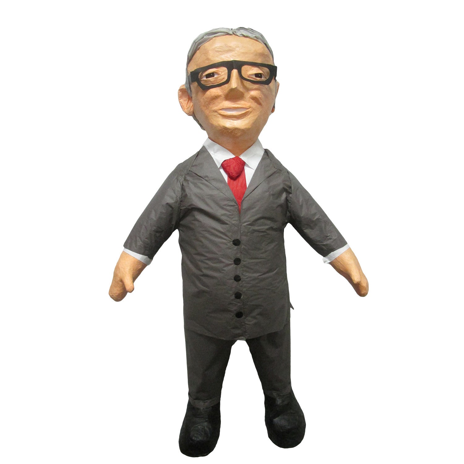 Man With Suit and Glasses Custom Pinatas