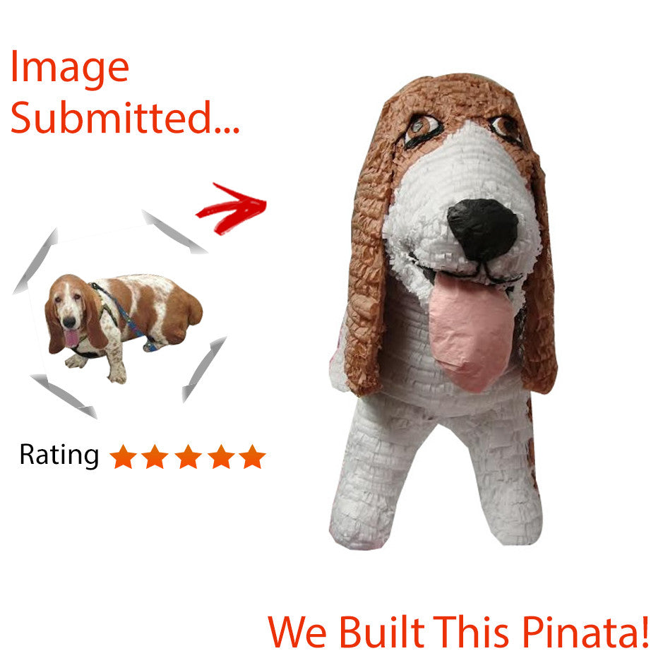 Basset Hound Dog Pinata, Custom Animal Pinatas – Pinatas.com