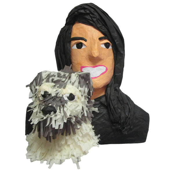 Woman With Dog Custom Pinata