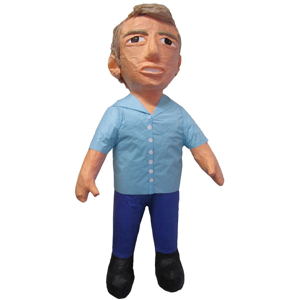Man Blue Shirt Smile Custom Pinata