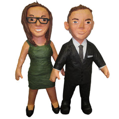 Couple Man Suite Women Green Dress