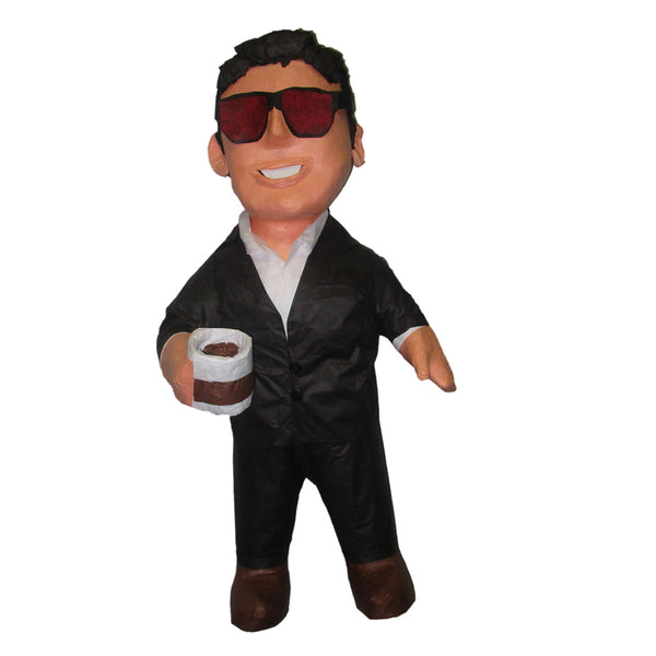 Man with Glass on Hand Custom Pinata