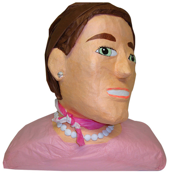Custom Lady with Scarf Pinata
