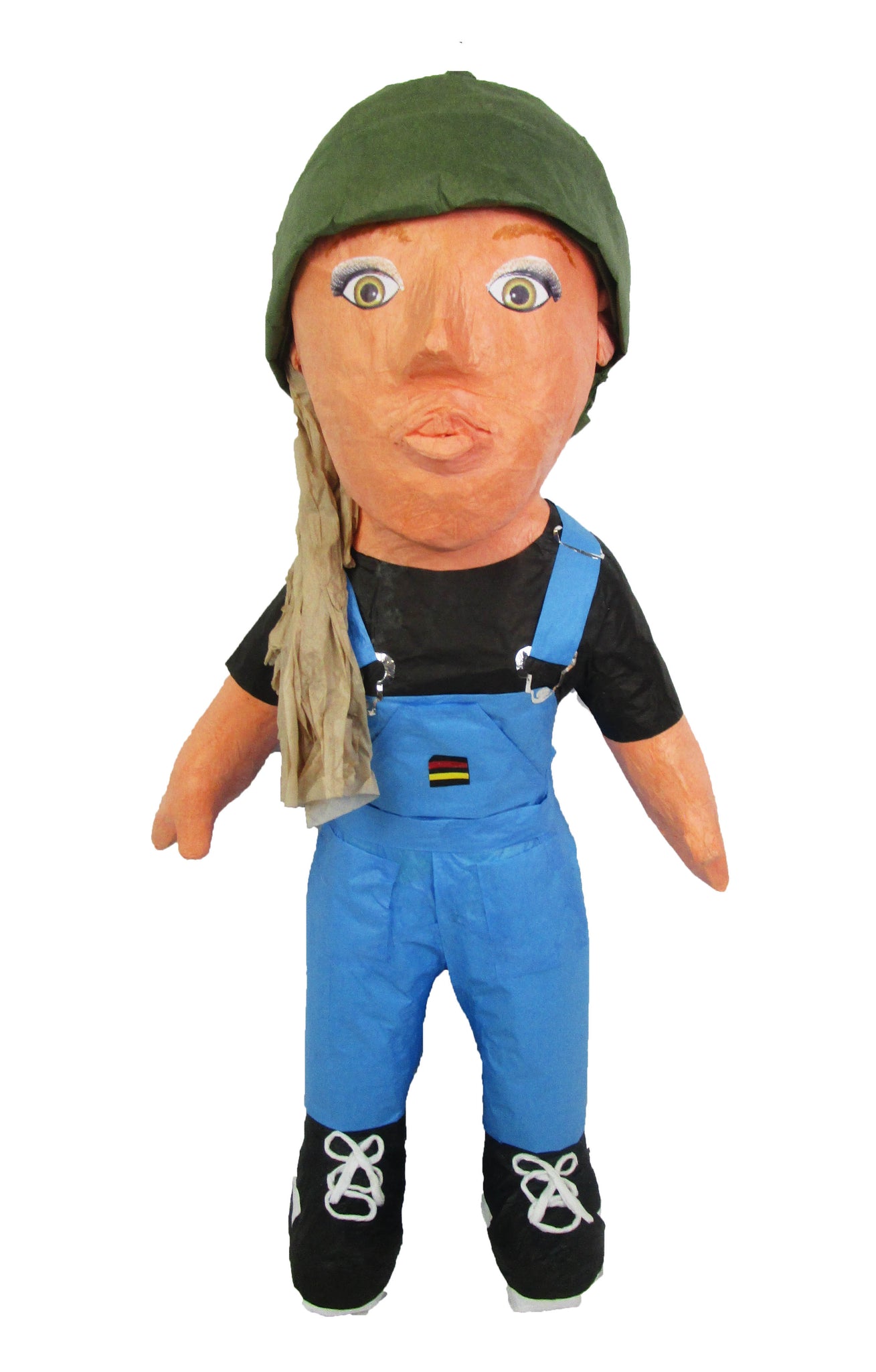 Custom Woman in Overalls Pinata