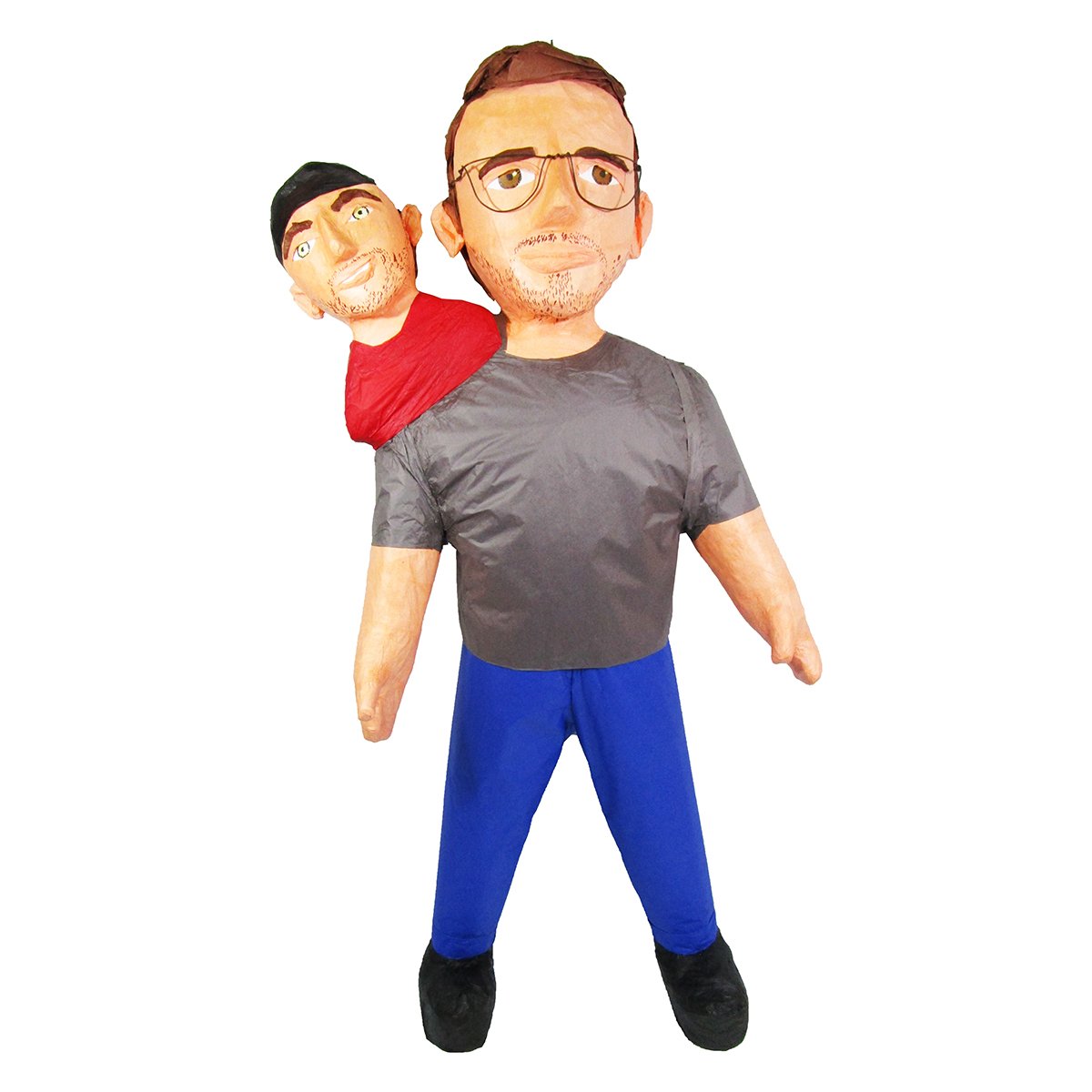 CUSTOM TWO HEADED PERSON PINATA