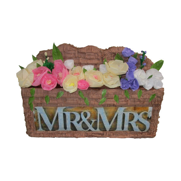 CUSTOM MR AND MRS WEDDING PINATA