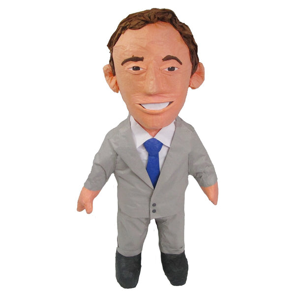 CUSTOM PERSON PINATA - MAN IN GRAY SUIT