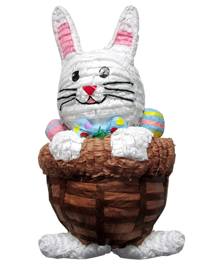 Large Easter Bunny in Basket Pinata - Signature Line