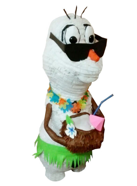 Large Signature Summer Snowman Pinata