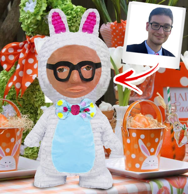 Happy Easter Bunny Pinata - Custom Party Pinatas 