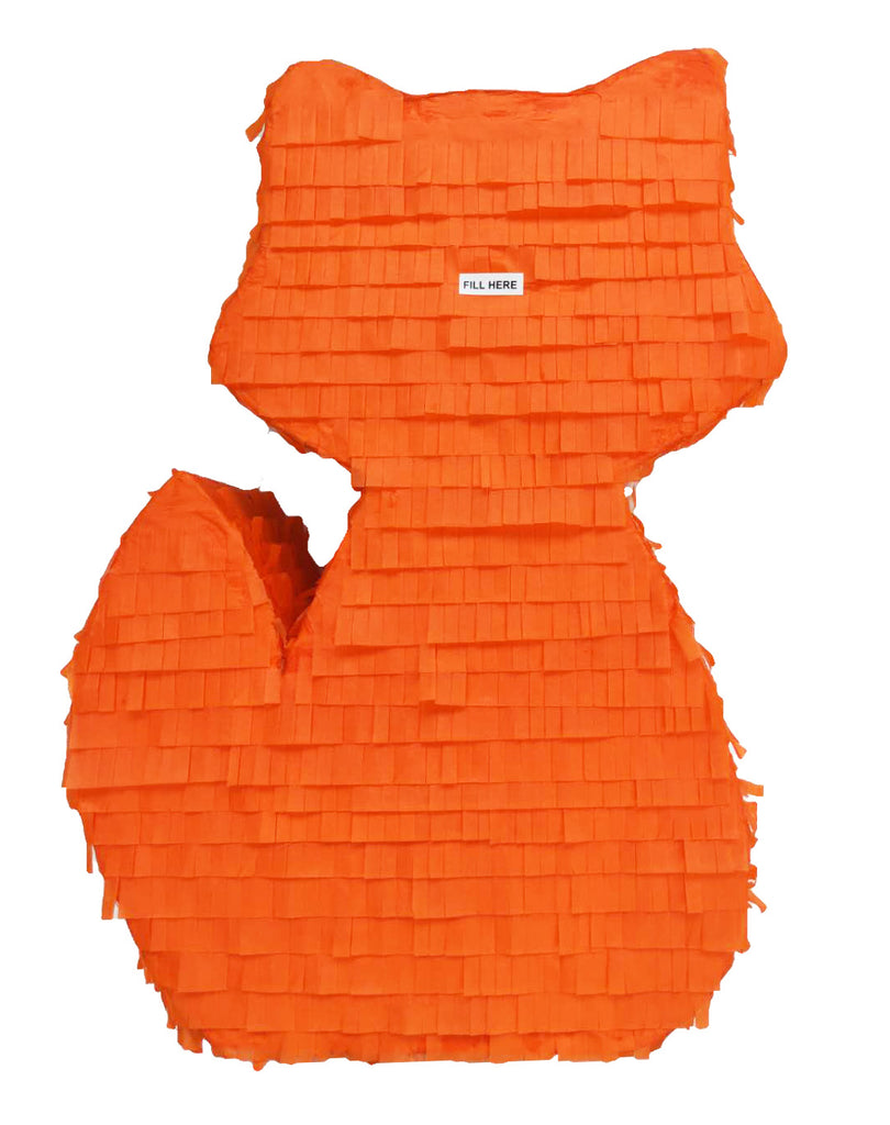 Small Pull String Fox Pinata for Woodland Birthday Party Decorations 16 x 13 in, Size: 16.5 x 3 x 13