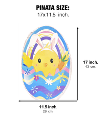 Easter chick in Egg Pinata For Easter Pinata Party Games and Celebrations, Centerpiece Decoration and Photo Prop for Easter Theme Party
