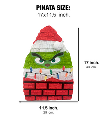 Green Goblin Pinata For Christmas Party Game, Christmas Decorations