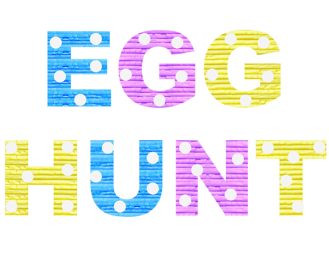 Custom Easter Egg Hunt Message Pinata