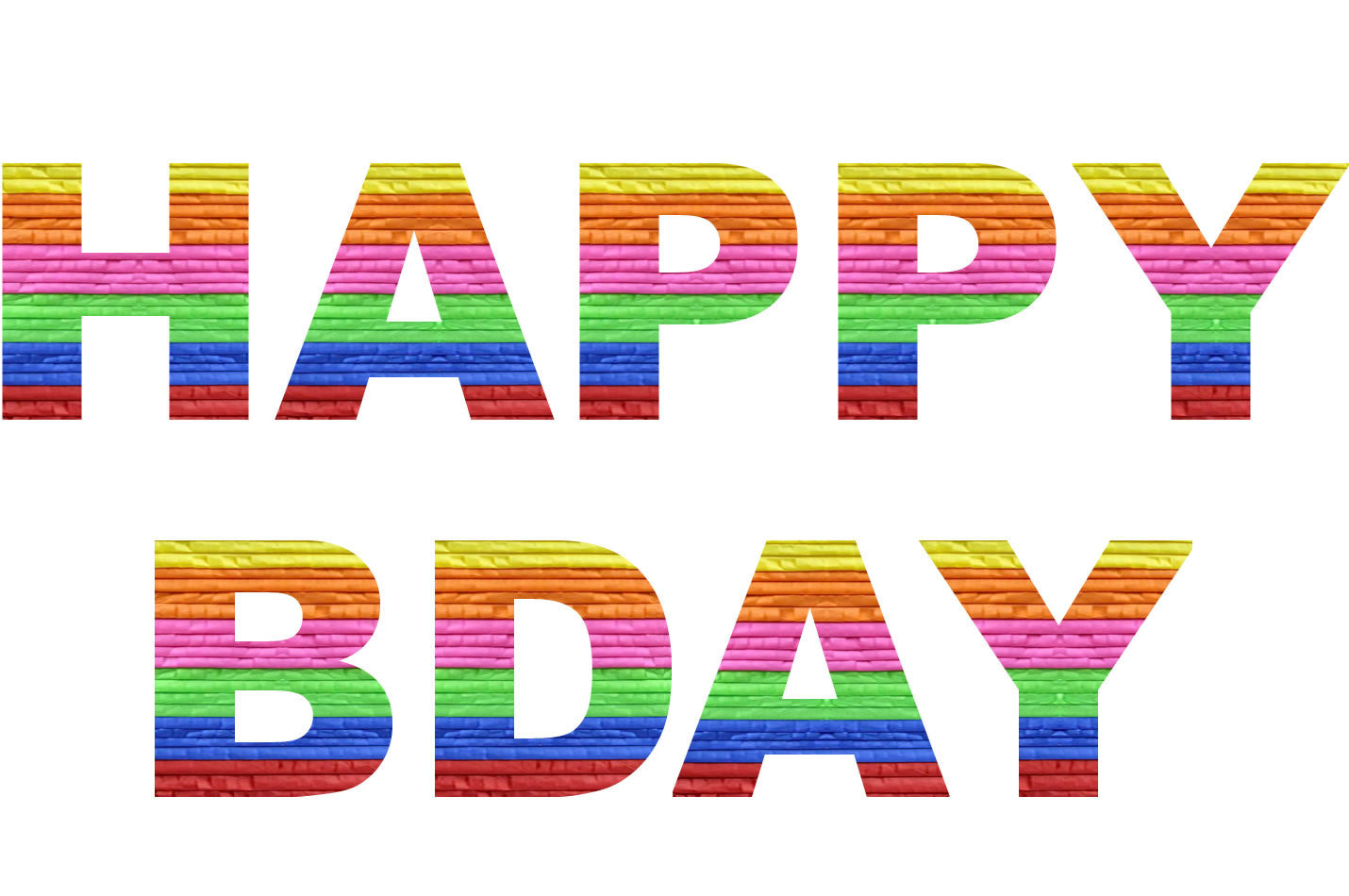 Custom Happy Bday Message Pinata
