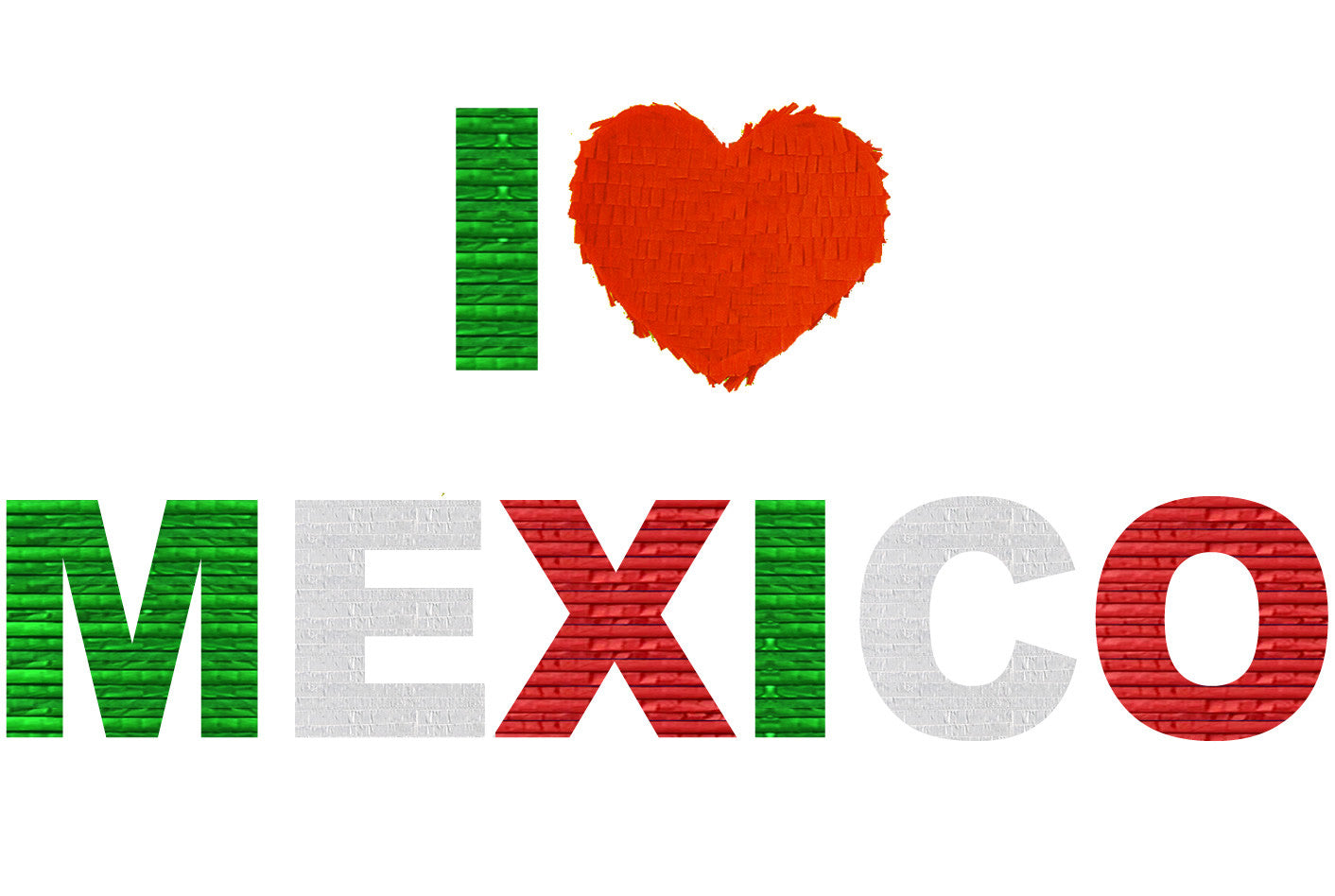 Custom Fiesta Love Mexico Message Pinata