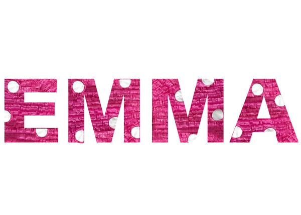 Personalized Name Polka Dots Pinata