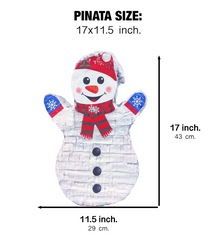 Snowman Pinata For Christmas Party and Centerpiece Decoration