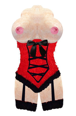 Large Sexy Torso in Red Pinata - Signature Line