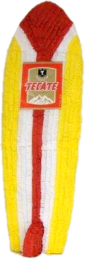 Tecate Surfboard Pomotional Pinata